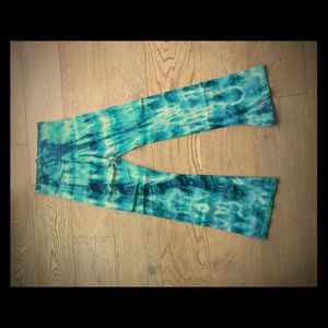 American Apparel tie dye yoga pants